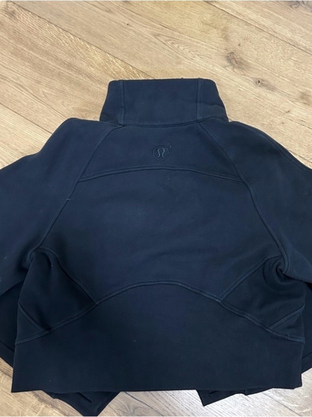 lululemon athletica Black Cropped Half-Zip Crewneck - Picture 2 of 4